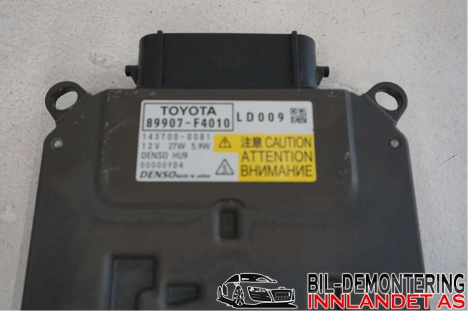 Styreenhet xenon/ballast til Toyota C-HR 2016-->>  (TOYOTA|89907-F4010|)