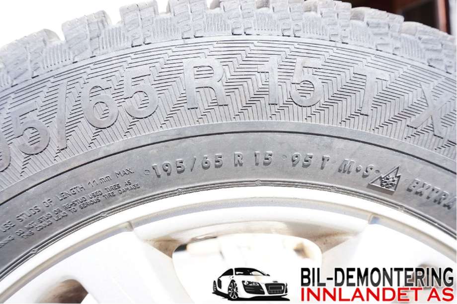 Felgsett aluminium til Peugeot 307 2001-2004 (Fase 1)  (PEUGEOT|6JX15CH|195/65R15|)
