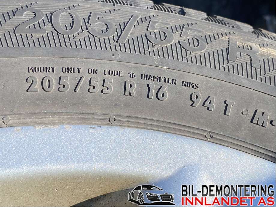 Felgsett aluminium til VW Touran 2003-2006 (Type I, Fase 1)  (VOLKSWAGEN|7JX16H2|205/55R16|)