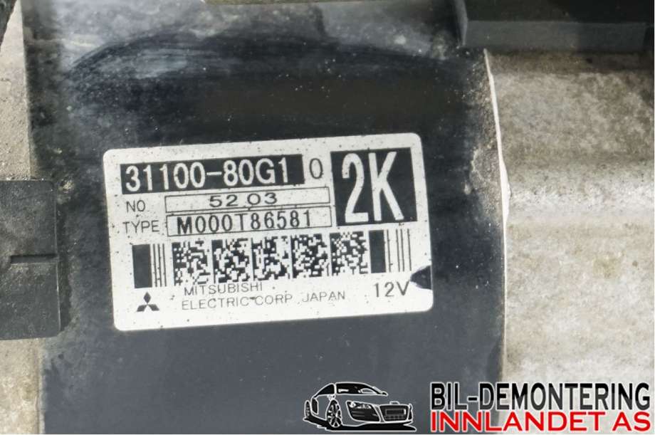 Starter til Suzuki Ignis 2003-2010 (Type I) (UNGARN) (UNGARN) (SUZUKI|31343-63J00||31100-80G10)