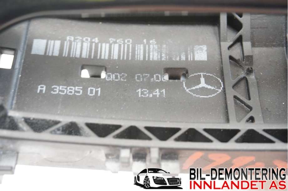 Dørhåndtak utv høyre bak til Mercedes ML 2011-2015 (Fase 1) (W166) (W166) (MERCEDES|A 204 760 01 70|)