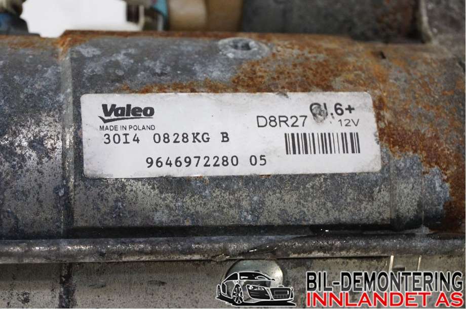 Starter diesel til Peugeot 508 2014-2018 (Type I, Fase 2)  (PEUGEOT|5802 Z5|)