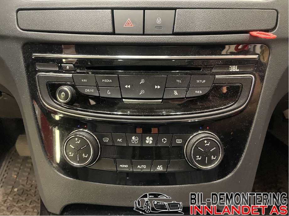 Varmeapparat betjening til Peugeot 508, 2014-2018 (Type I, Fase 2)  (PEUGEOT|98 077 013 XZ)
