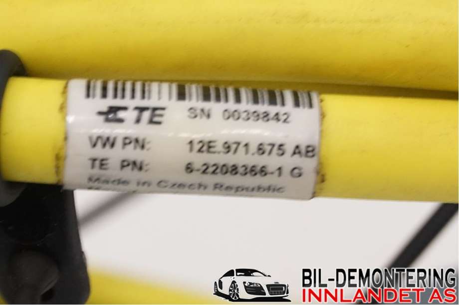 Batterilader kabel til Audi A3 2016-2020 (Type III, Fase 2)  (AUDI|12E 971 675 AB|)