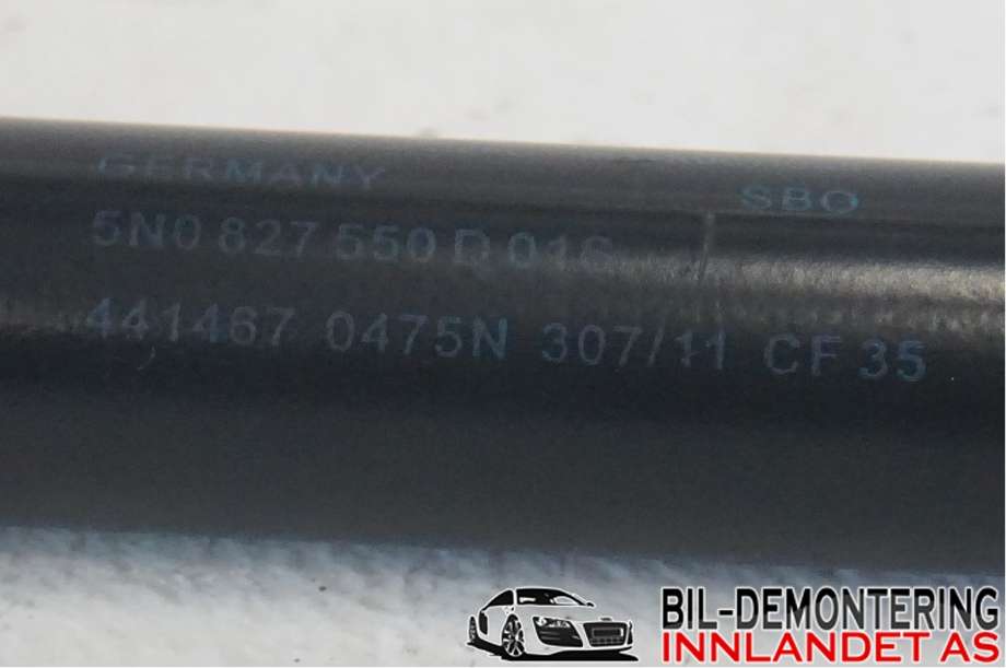 Baklukedemper til VW Tiguan 2011-2016 (Type I, Fase 2)  (VOLKSWAGEN|5N0 827 550 D|)