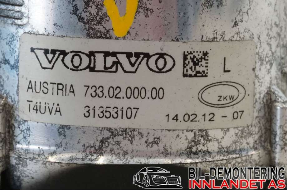 Tåkelykt venstre foran til Volvo V50 2007-2012 (Fase 2)  (VOLVO||30764931|31353107)