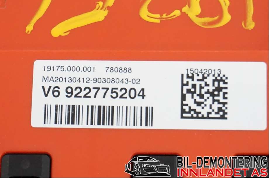 Ledningsnett til BMW 3-Serie 2012-2018 (F30/F31/F34) (F30/F31/F34) (BMW|61 14 9 227 752|)