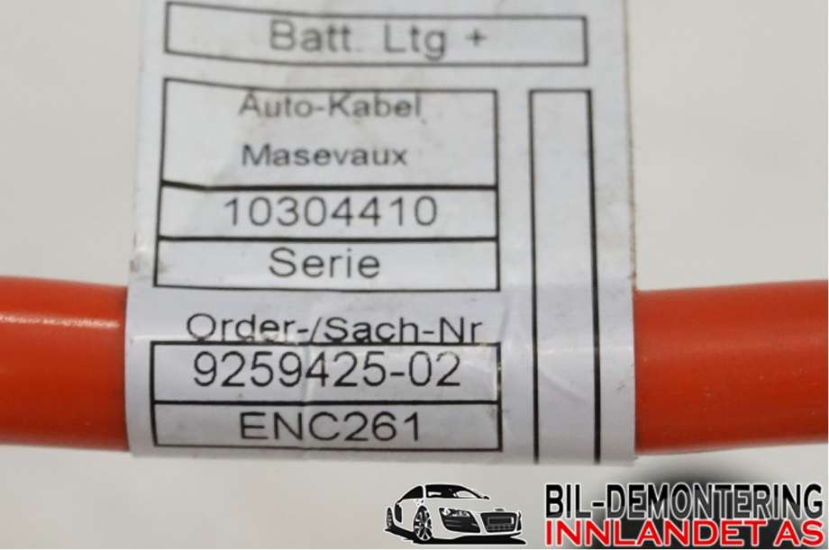 Ledningsnett til BMW 3-Serie 2012-2018 (F30/F31/F34) (F30/F31/F34) (BMW|61 14 9 227 752|)