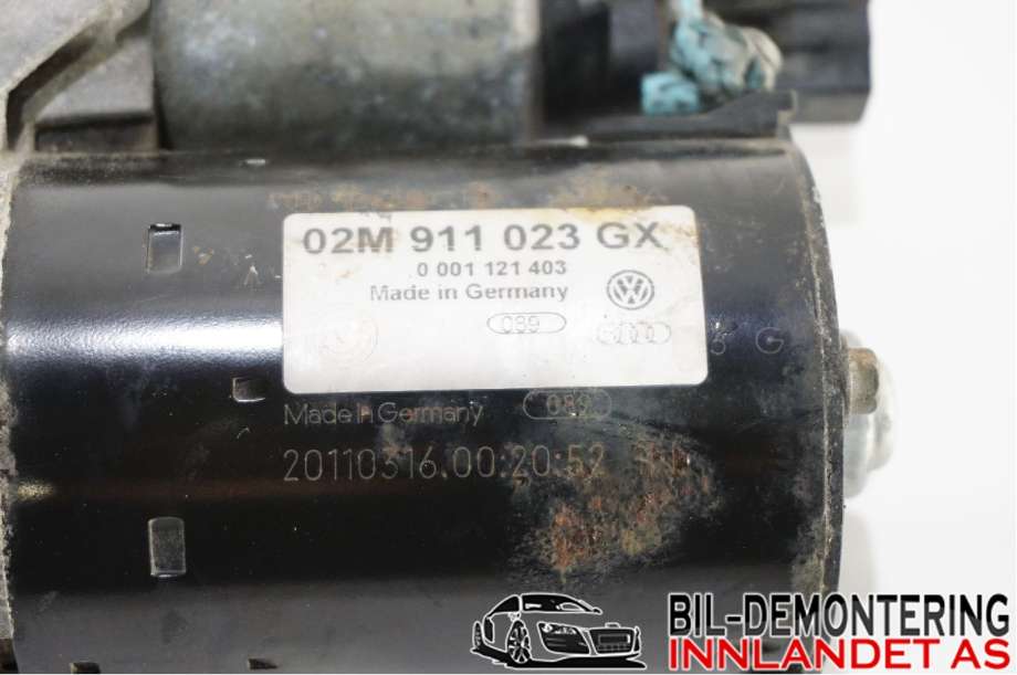 Starter til VW Polo 2005-2009 (Type IV, Fase 2)  (02M 911 023 GX|02M 911 023 G|02M911023GX)