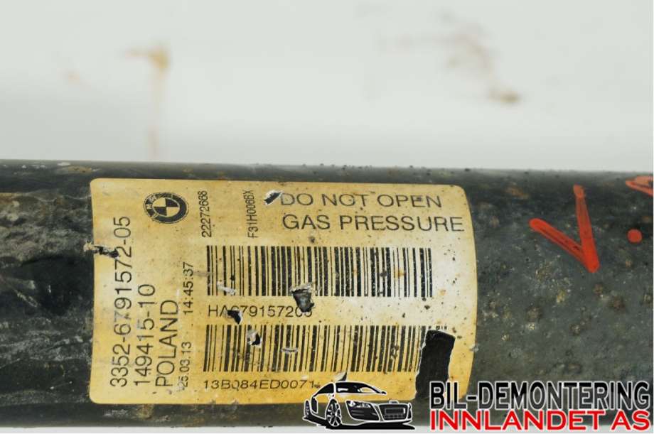 Støtdemper bak til BMW 3-Serie 2012-2018 (F30/F31/F34) (F30/F31/F34) (BMW|33 52 6 874 384||3352-6791572-05)