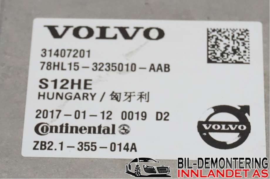DCDC converter hybrid til Volvo V60/V60 CC 2013-2018 (Type I, Fase 2)  (36002939|)