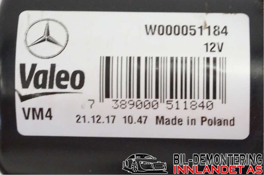 Viskermotor frontrute til Mercedes Vito 2014-->> (W447) (W447) (MERCEDES|A 447 820 00 40|)