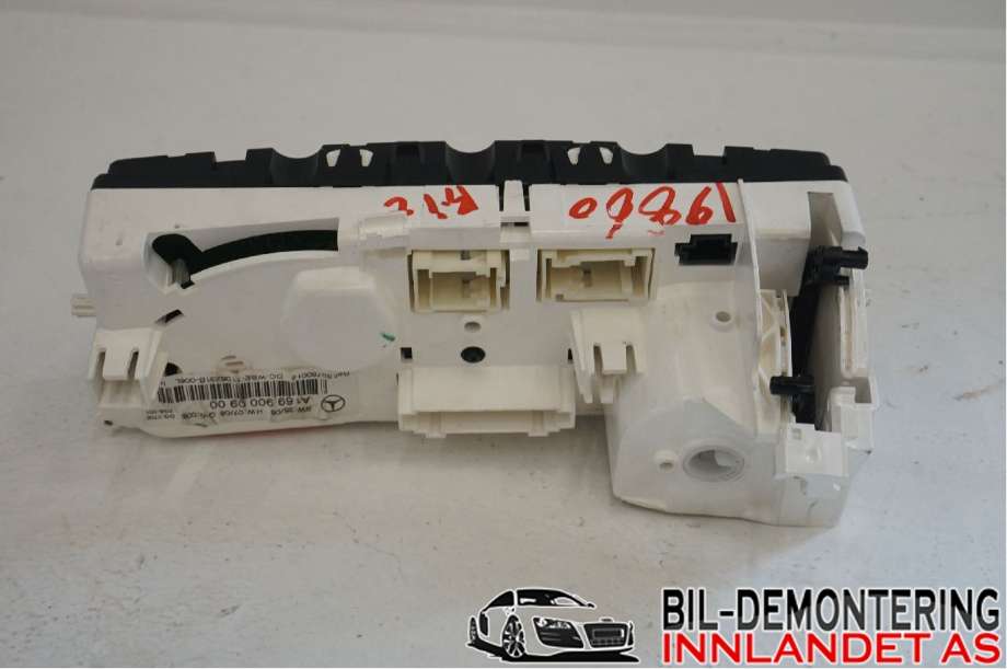 Varmeapparat betjening til Mercedes B-Klasse 2008-2011 (Fase 2) (W245) (W245) (MERCEDES|A 169 900 09 00|)