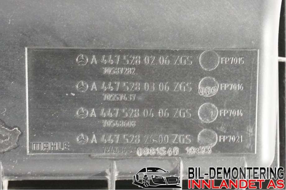 Luftfilterboks til Mercedes Vito 2014-->> (W447) (W447) (MERCEDES|A 447 528 03 06||A4475280306)