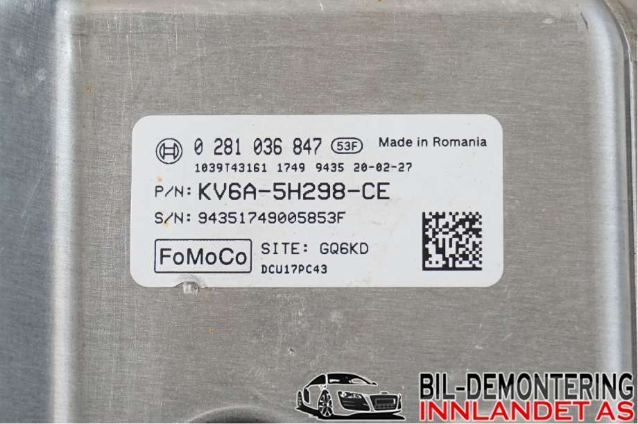 Diverse deler til Ford Transit 2014-->> (FORD|KV6A-5H298-CE|)