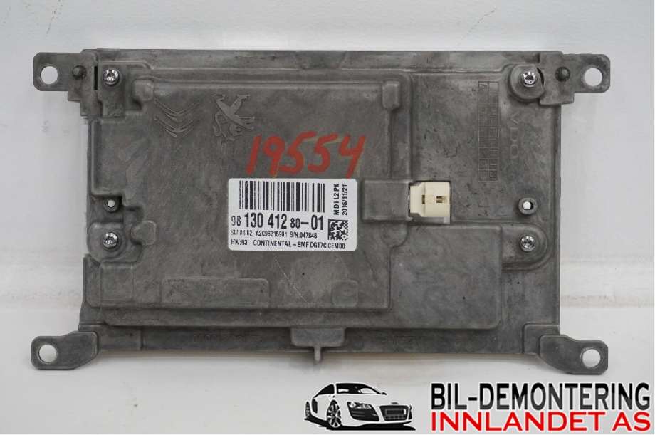 Instrument kjørecomputer til Citroën Jumpy 2016-->> (Type III)  (CITROEN|98 130 412 80|)