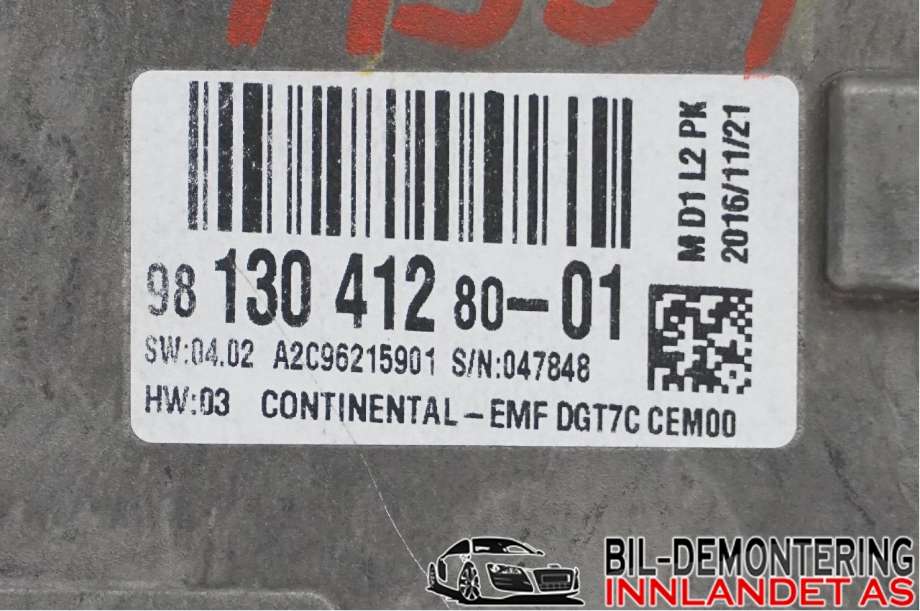 Instrument kjørecomputer til Citroën Jumpy 2016-->> (Type III)  (CITROEN|98 130 412 80|)