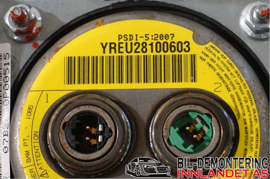 Airbag rattpute til BMW X3 2007-2010 (Fase 2) (E83) (E83) (BMW|32 30 6 884 669|)