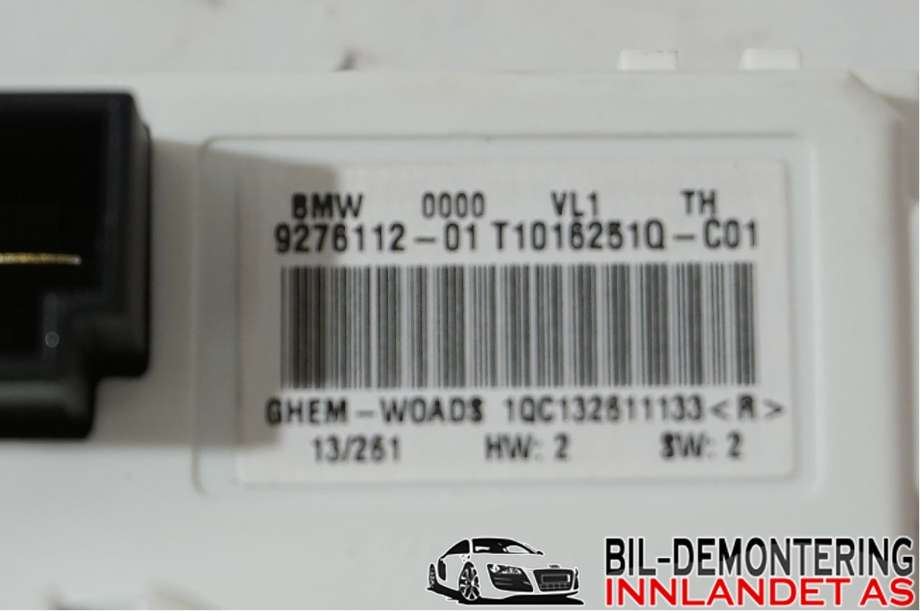 Varmeapparat motstand til BMW X5 2013-2018 (F15) (F15) (BMW|64 11 9 291 177||9276112-01)
