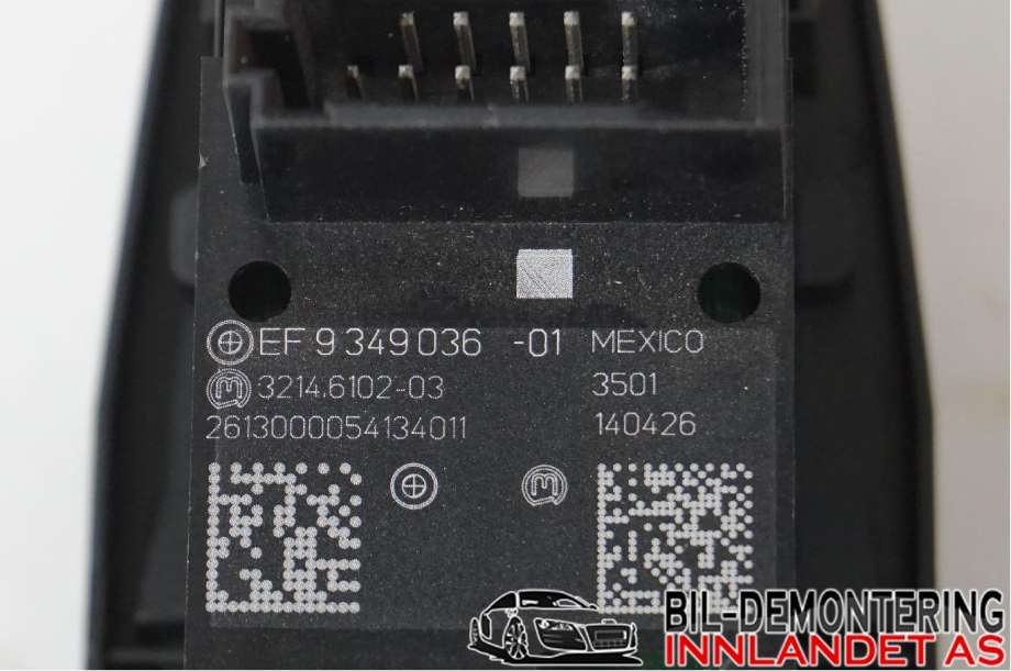 Bryter elektrisk håndbrekk/parkbrems til BMW X5 2013-2018 (F15) (F15) (BMW|61 31 9 385 028|9 349 036|61 31 9 877 891)