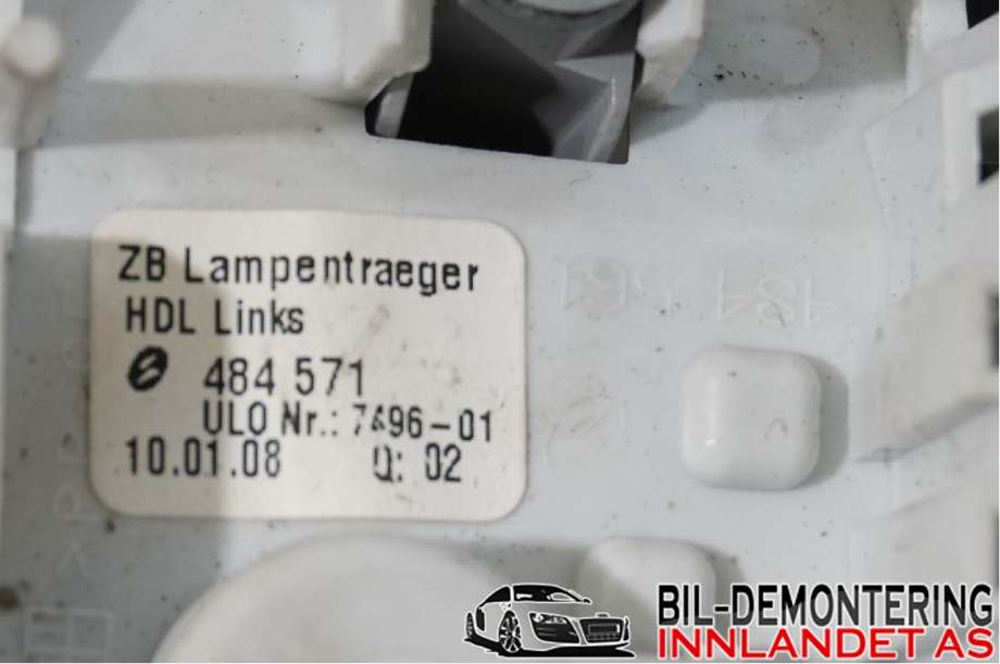 Baklykt venstre indre til Audi A4 2004-2008 (Type III) (B7) (B7) (AUDI|8E9 945 093 A|)
