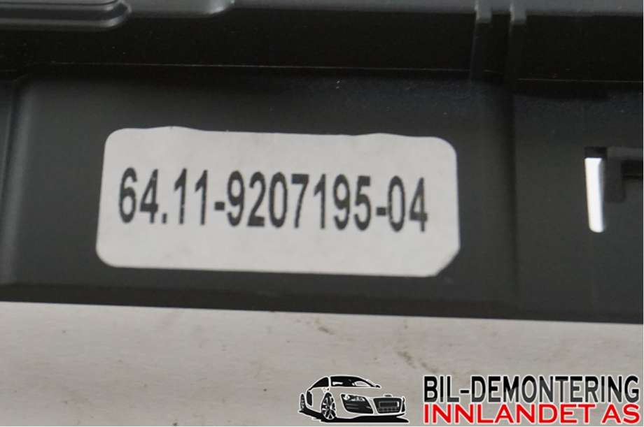 Diverse deler til BMW 3-Serie 2012-2018 (F30/F31/F34) (F30/F31/F34) (BMW|64 11 9 207 195|)