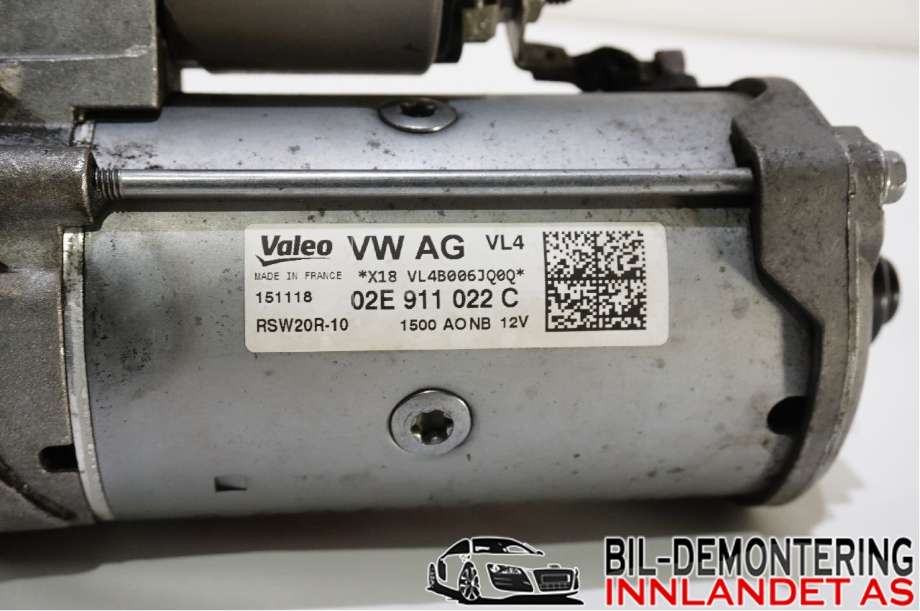 Starter diesel til VW Passat 2015-2019 (Fase 1) (B8) (B8) (VOLKSWAGEN|02E 911 022 C||02E911022C)