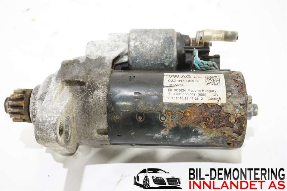 Starter diesel til VW Caddy, 2015-2020 (Type III, Fase 3)  (VOLKSWAGEN|02Z 911 024 H)