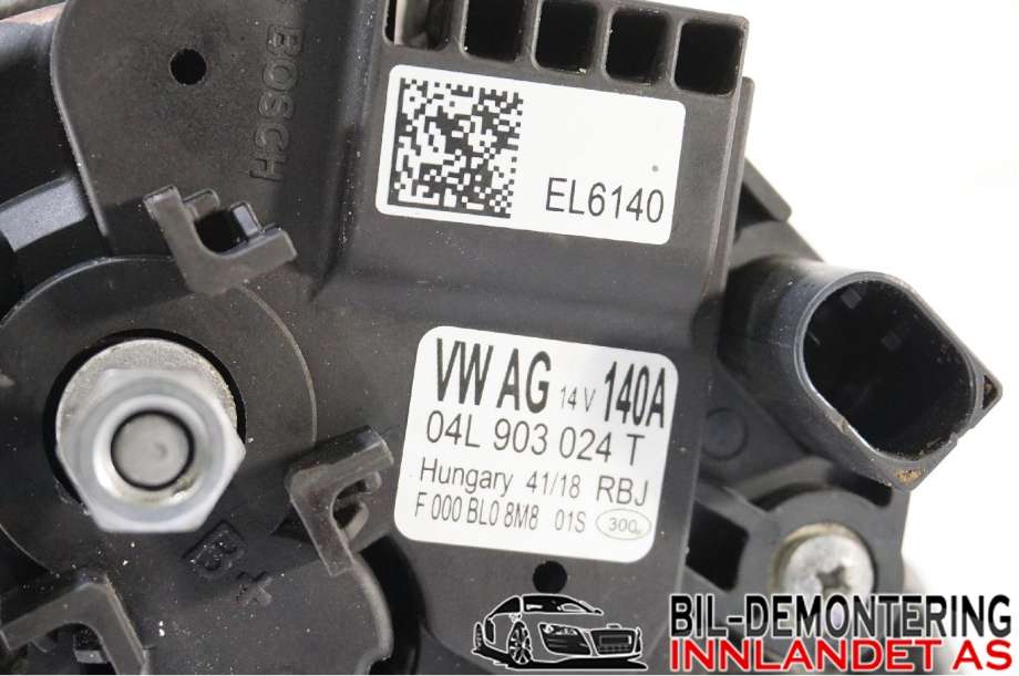 Dynamo til VW Passat 2015-2019 (Fase 1) (B8) (B8) (VOLKSWAGEN|04L 903 021 D|04L903024T|)