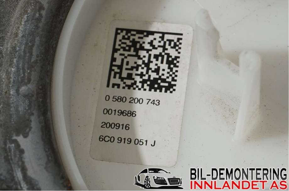 Bensinpumpe elektrisk til Škoda Fabia 2014-2021 (Type III)  (SKODA|6C0 919 051 J|)