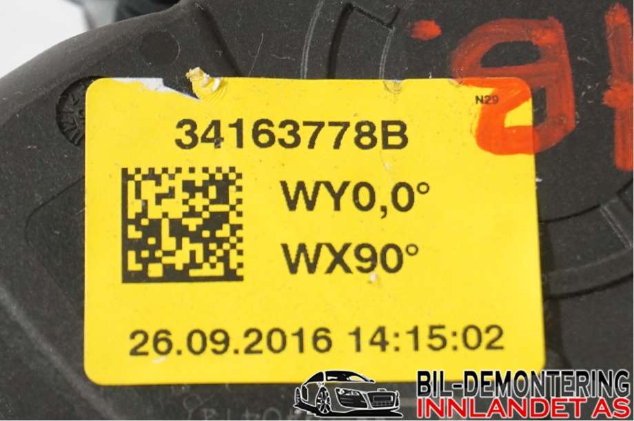 Sikkerhetsbelte bak høyre til Škoda Fabia 2014-2021 (Type III) (SKODA|6V0 857 448|)