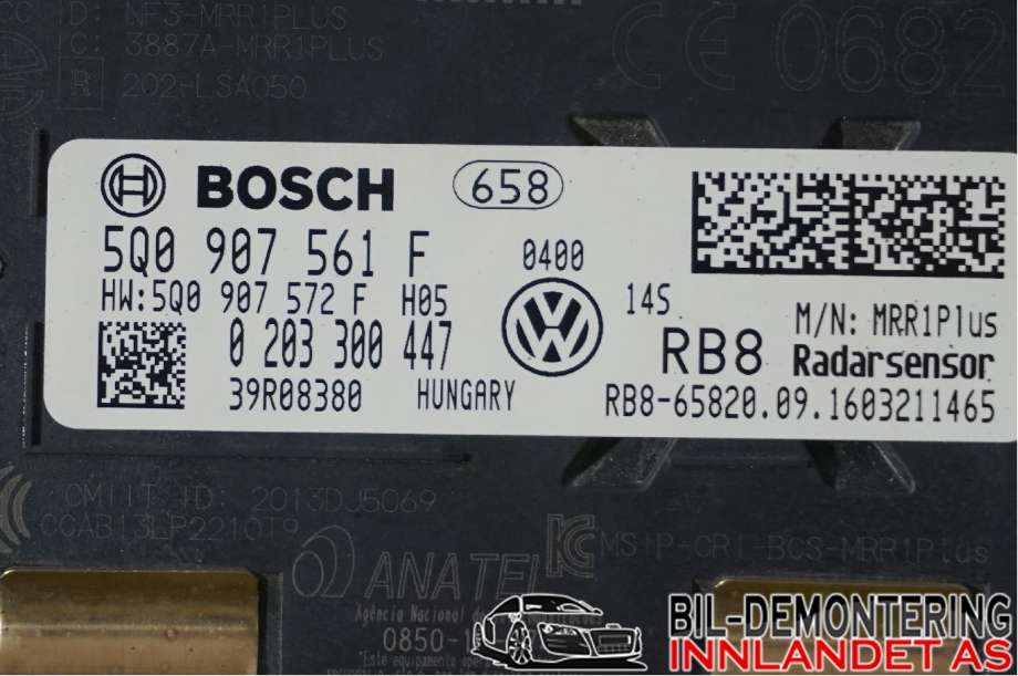 Sensor radar til Škoda Fabia 2014-2021 (Type III) (SKODA|5Q0 907 561 F|)