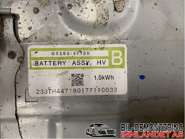 Batteripakke elbil til Toyota Prius +7 2012-2020 (Type III) (stasjonsvogn) (stasjonsvogn) (TOYOTA|G951047110|G951047111|G9280-47180)