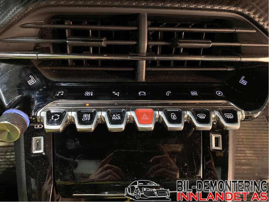 Varmeapparat betjening til Peugeot 208, 2019-->> (Type II)  (PEUGEOT|98 292 921 XU)