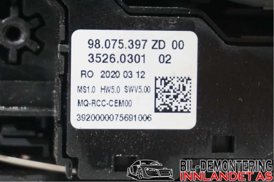 Innredning diverse til Toyota Proace 2016-->> (Type II)  (|SU001A6368|98075397ZD)
