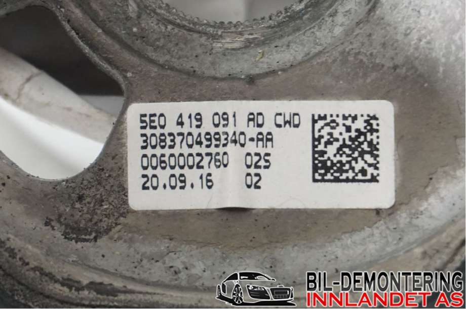 Ratt til Škoda Fabia 2014-2021 (Type III)  (SKODA|5E0 419 091 AD|)