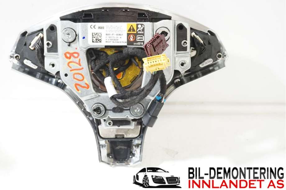 Airbag rattpute til Tesla Model S 2013-2016 (Fase 1)  (TESLA|1456168-S1-D|)