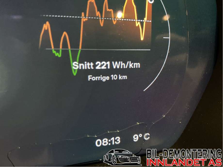 Instrumentpanel til Tesla Model S 2013-2016 (Fase 1)  (TESLA|1039357-00-H|)