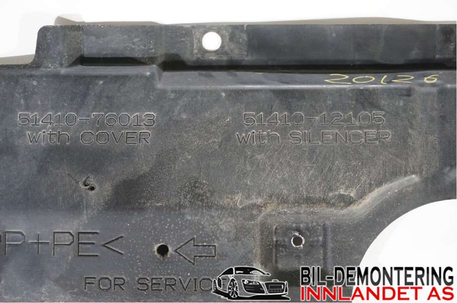 Motorplate under motor til Toyota Prius +7 2012-2020 (Type III) (stasjonsvogn) (stasjonsvogn) (TOYOTA|5821147081||51441-12255)
