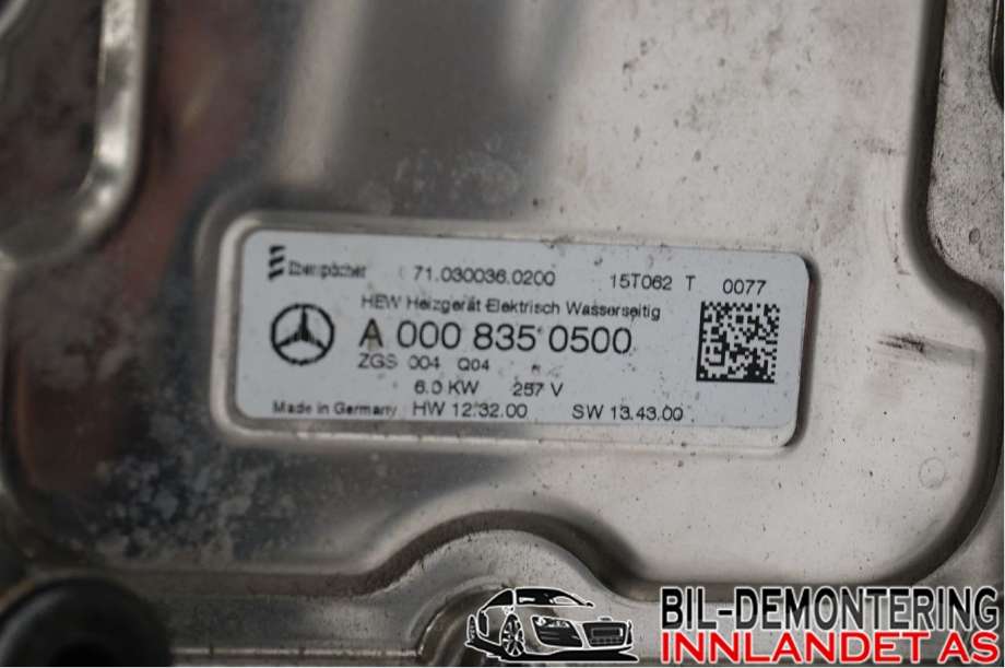 Varmeapparat register til Mercedes B-Klasse 2011-2018 (W246) (W246) (MERCEDES|A 000 835 05 00|)