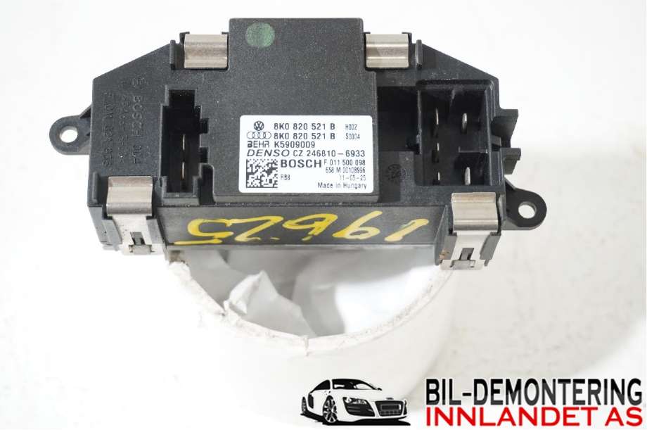 Varmeapparat motstand til Audi A5 2007-2016 (Type I)  (AUDI|8K0 820 521 B|)