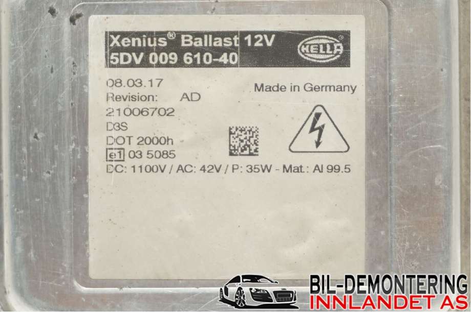 Styreenhet xenon/ballast til Mercedes Sprinter 2013-2018 (Fase 2) (906) (906) (MERCEDES|A 906 826 00 02|)