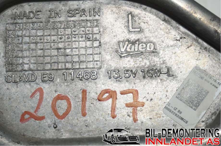 Styreenhet xenon/ballast til VW Passat 2015-2019 (Fase 1) (B8) (B8) (VOLKSWAGEN|3G0 998 477|)