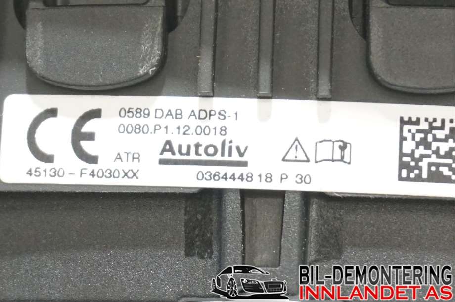 Airbag rattpute til Toyota C-HR 2016-->> (TOYOTA|45130F4030C1|45130F4031C1|)