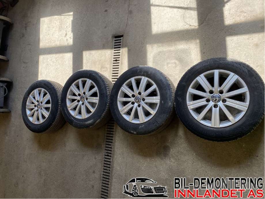 Felgsett aluminium til VW Golf VI 2008-2012 (VOLKSWAGEN|5JX15H2 ET 50;6|195/65R15|)