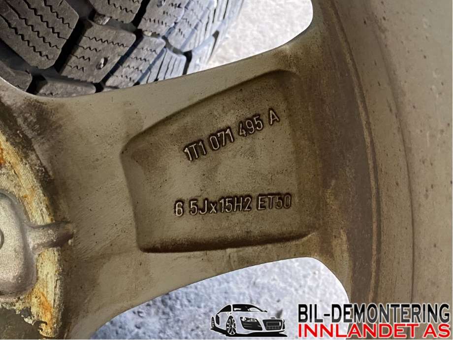 Felgsett aluminium til VW Golf VI 2008-2012 (VOLKSWAGEN|5JX15H2 ET 50;6|195/65R15|)