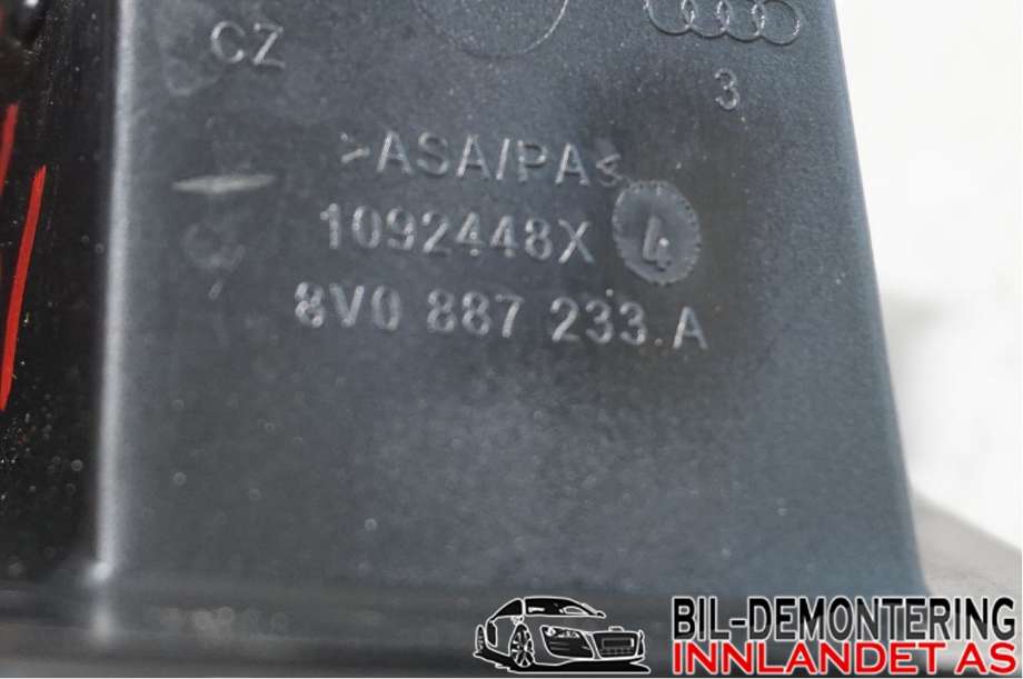 Innredning pakke til Audi A3 2012-2016 (Type III, Fase 1)  (AUDI|8V0 887 233 A||8V0 887 187)