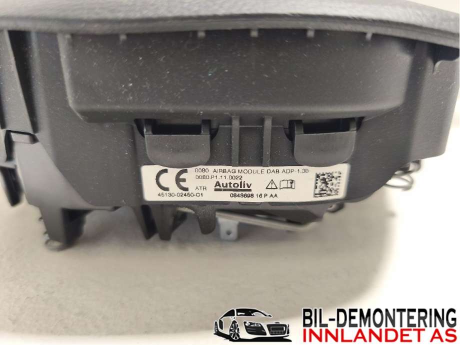 Airbag rattpute til Toyota Auris 2015-2019 (Type II, Fase 2)  (TOYOTA|4513002450C1||45130-0245-C1)
