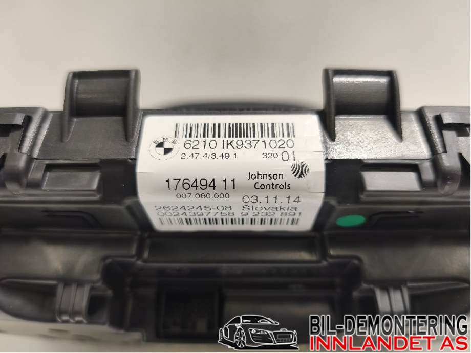 Instrumentpanel til BMW 1-Serie 2015-2019 (Fase 2) (F20/F21) (F20/F21) (BMW|62 10 8 794 223||A2C53346048)