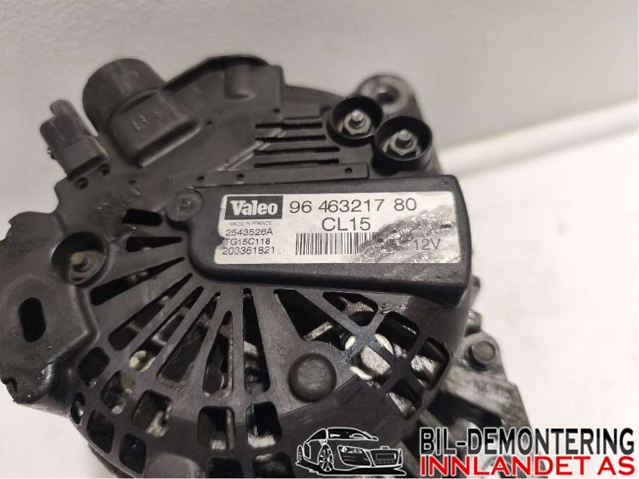 Dynamo til Peugeot 207 2006-2012  (PEUGEOT|5705 AS|5705 NH|96 463217 80)
